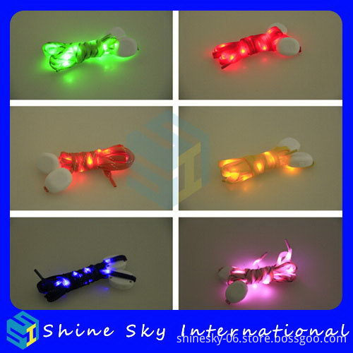 Durable New Products Wholesale Nylon Blue Led Shoelaces